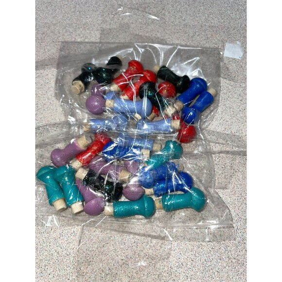 Hexagonal Cribbage Board With Pegs Set - Durable Wood Construction - Unique Desi - Picture 2 of 4